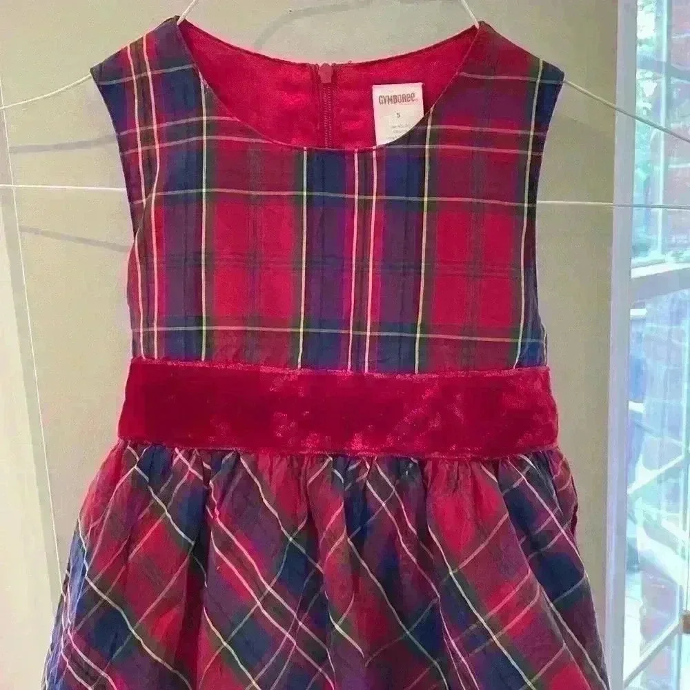 Gymboree Dress Size 5, Beautiful Red and Blue Plaid
